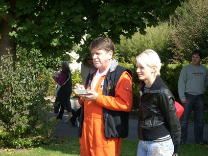 Lenka und Michi treffen ein