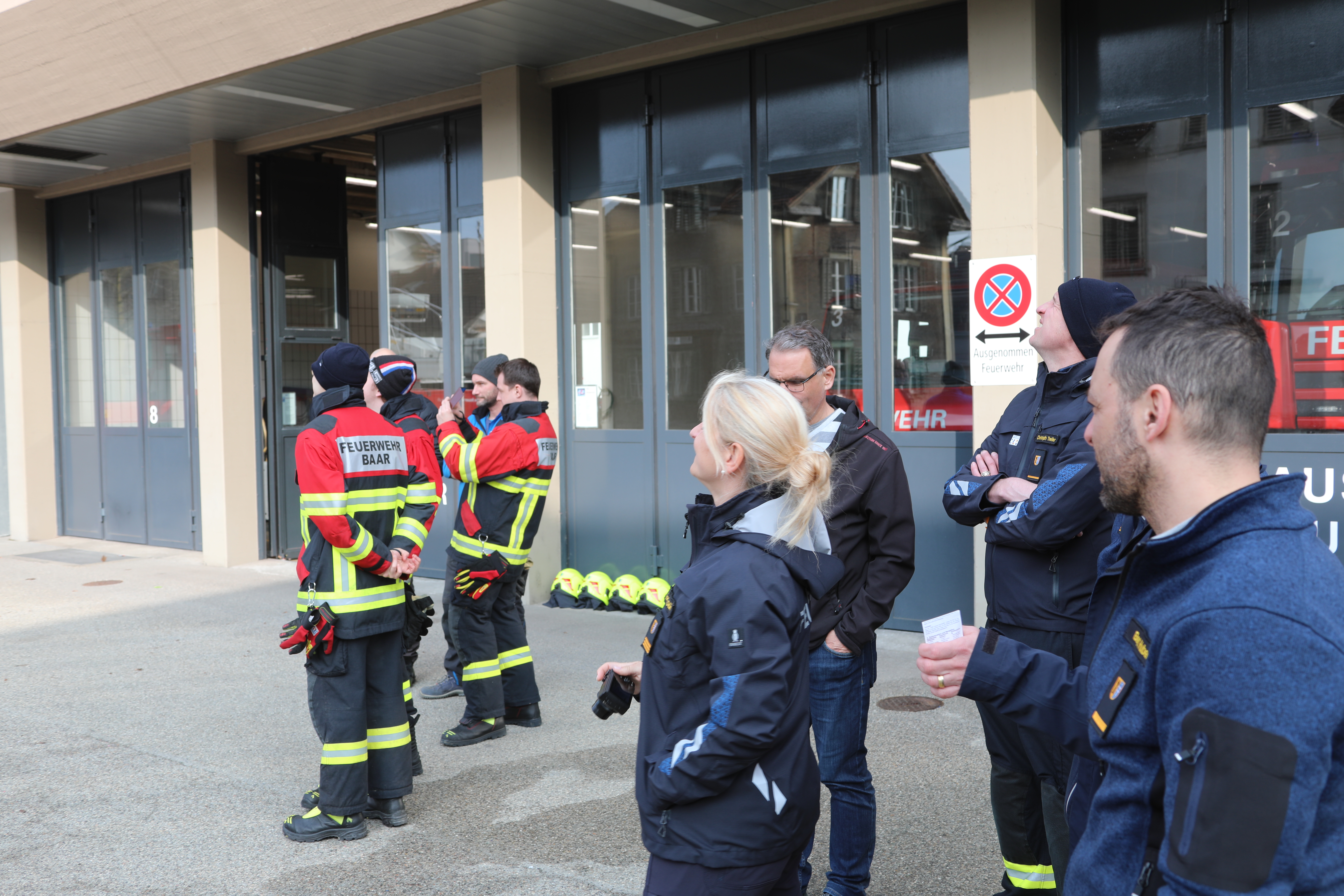 Interessierte Feuerwehrleute