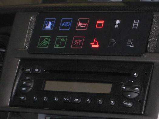 Steuerpanel Fahrzeug