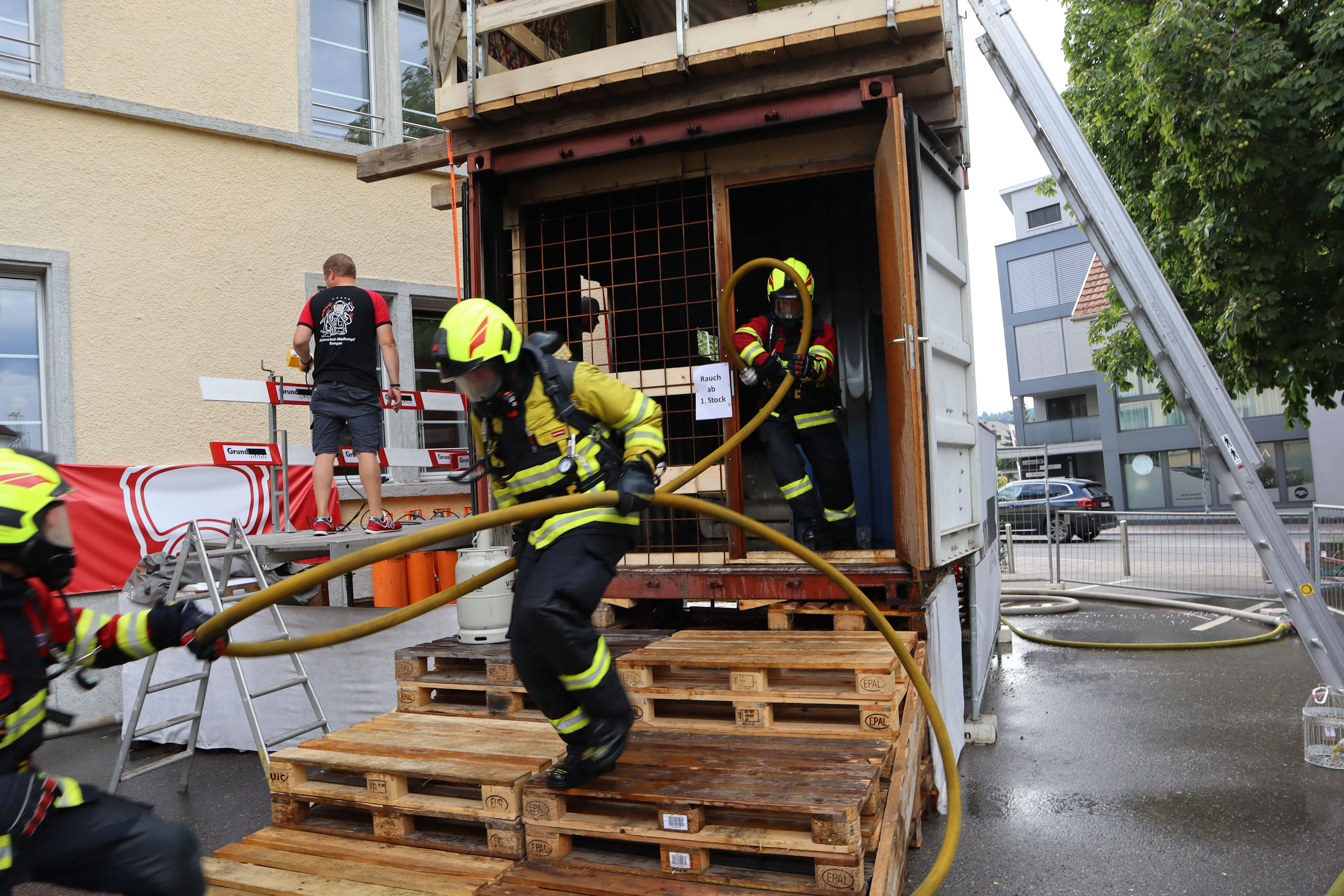 Rückzug aus dem Container