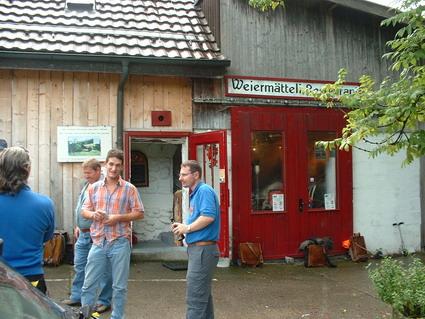 Der erste Zwischenhalt im Weiermätteli am Hinteralbis