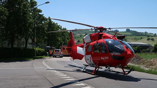 REGA am Unfallort