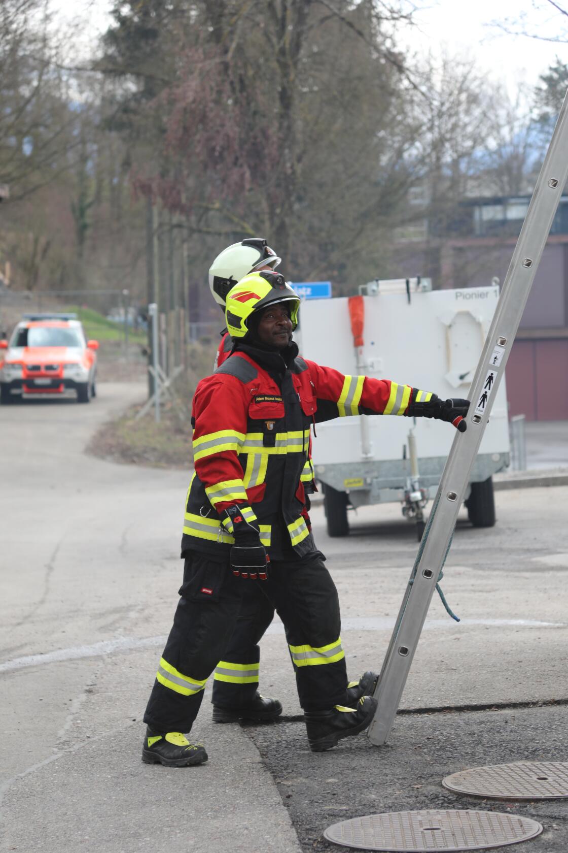 Moussa am Leiternfuss