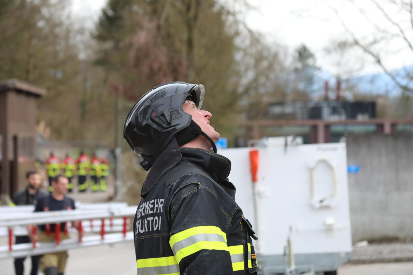 Christoph überlegt sich die Leiterstellung