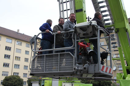 ... und schon geht's los