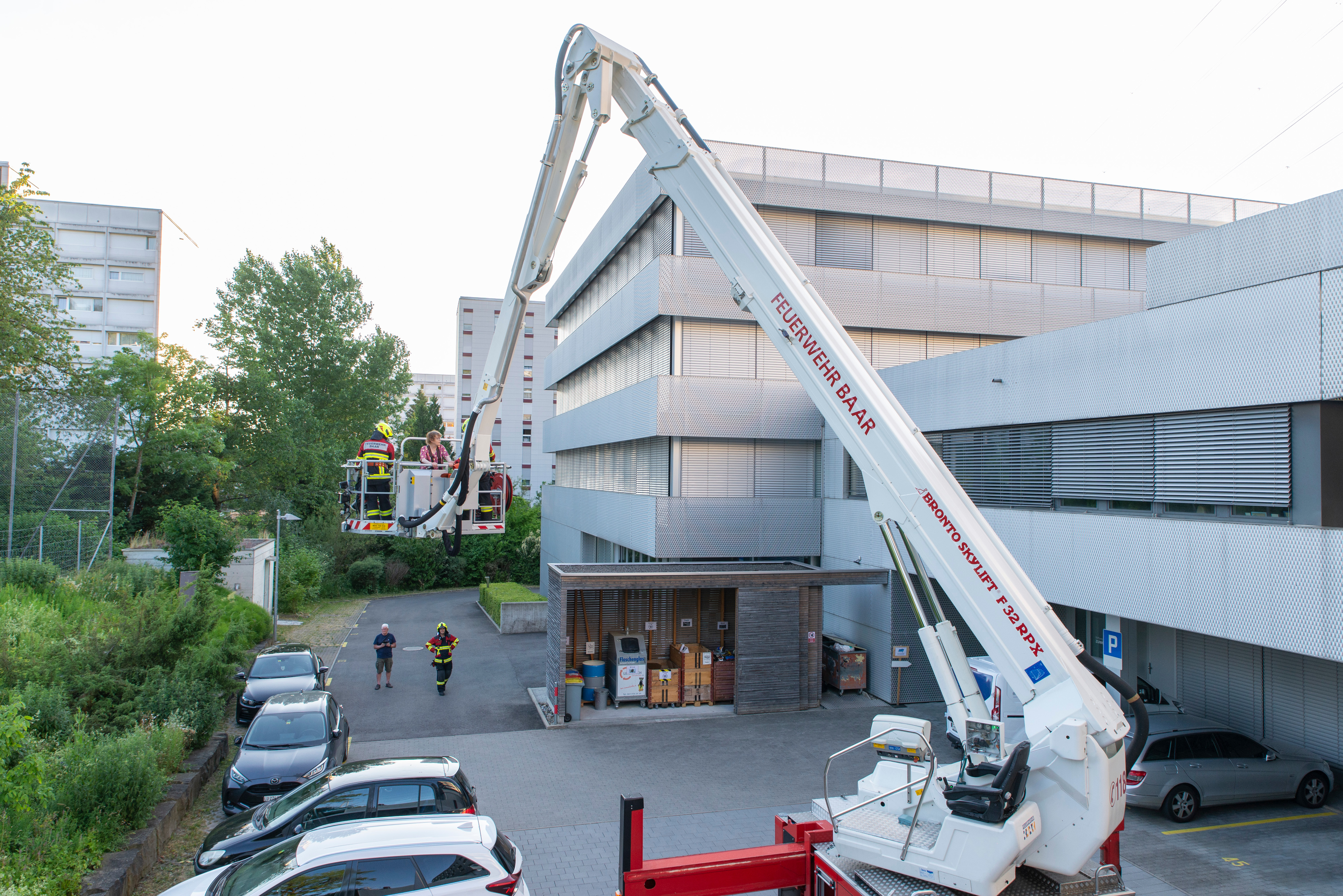 Rettung mittels Hubretter
