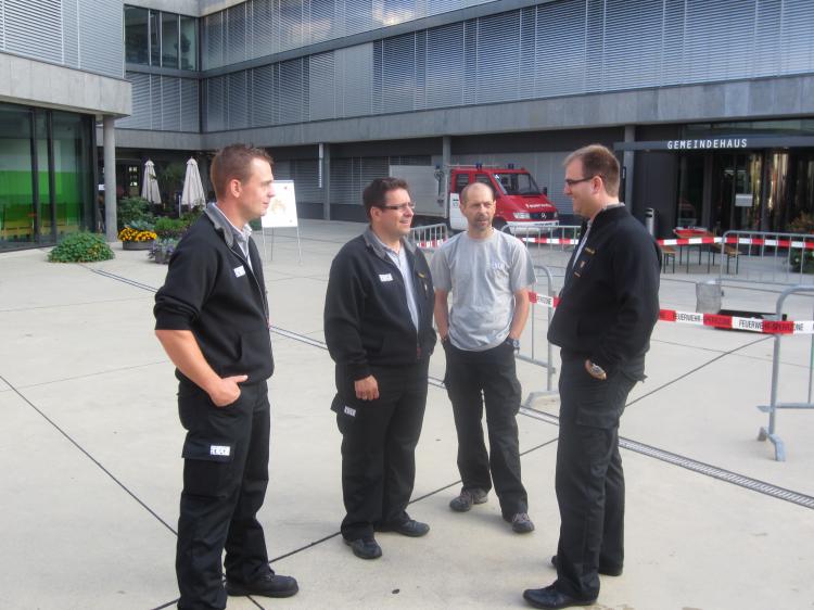 Kurze Lagebesprechung
