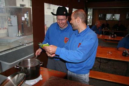 Suppe wird gekocht
