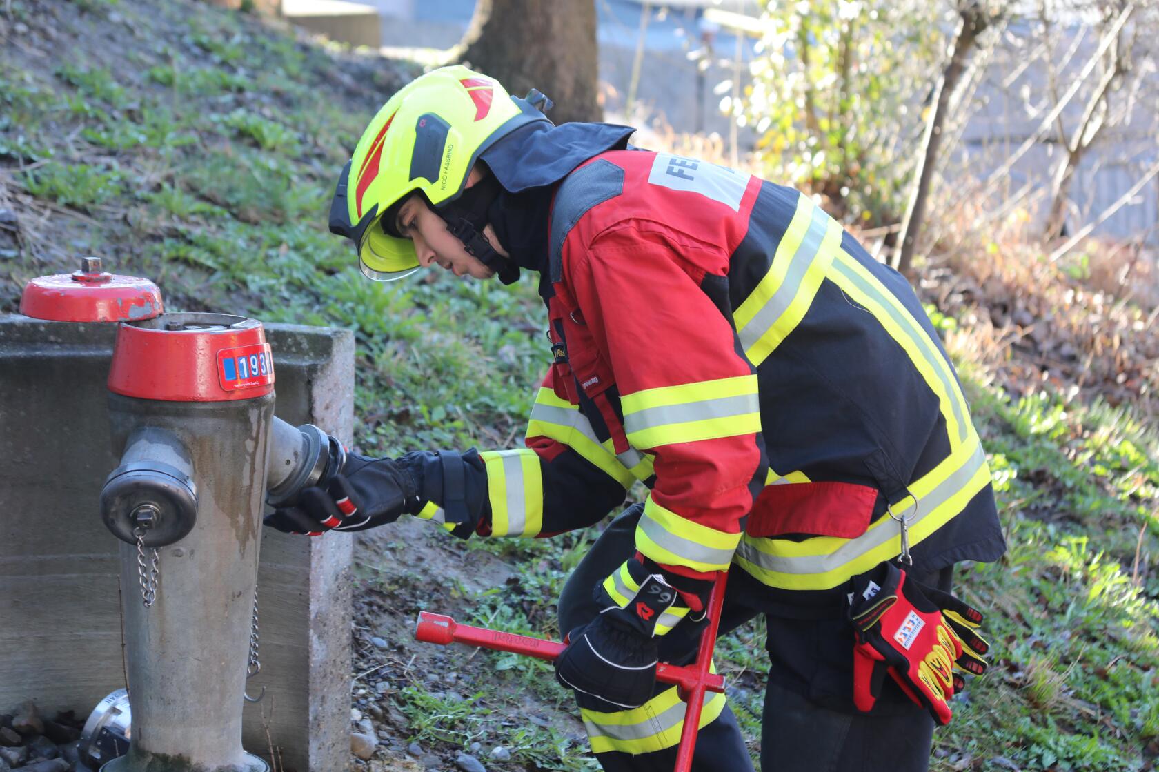 Nico als Hydrantier