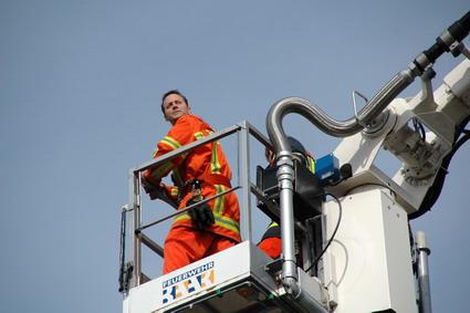 Verkehrsdienst mal von oben