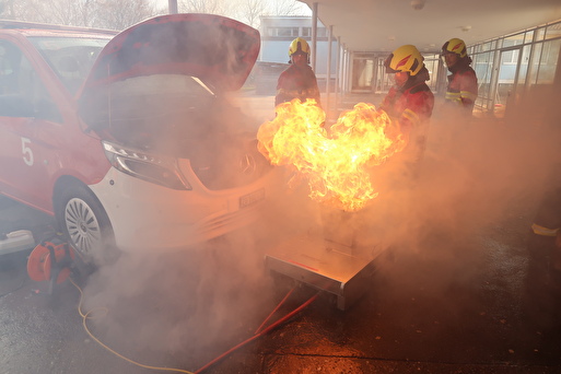 Einsatzübung Brandbekämpfung