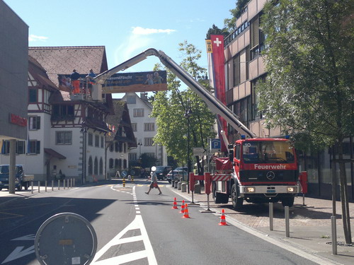 Hubretter im Einsatz