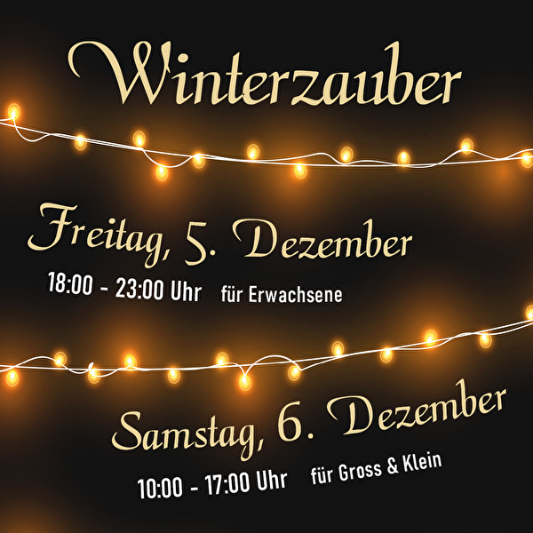 Winterzauber im Treffpunkt Untermosen in der Freizeitanlage