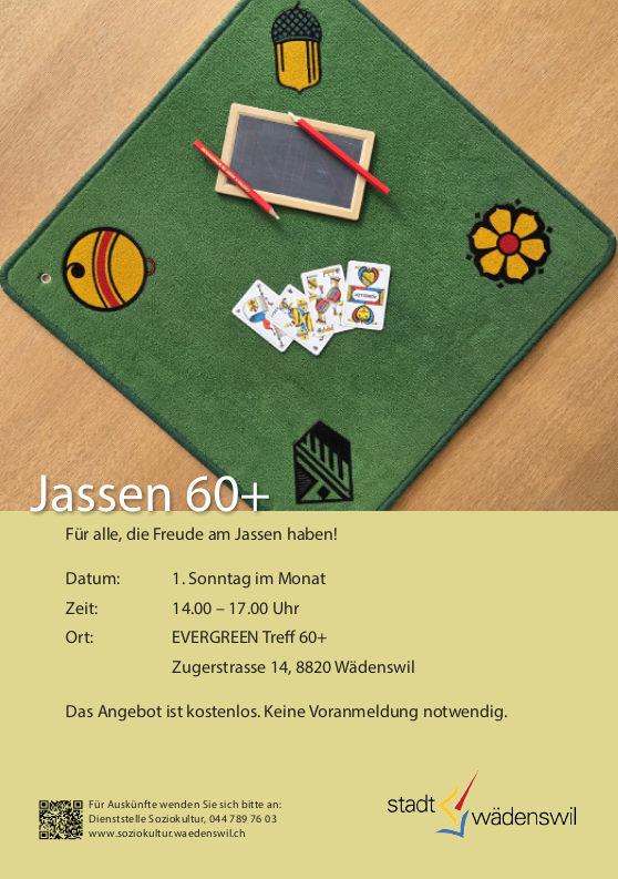 Jassen 60+ im EVERGREEN Treff