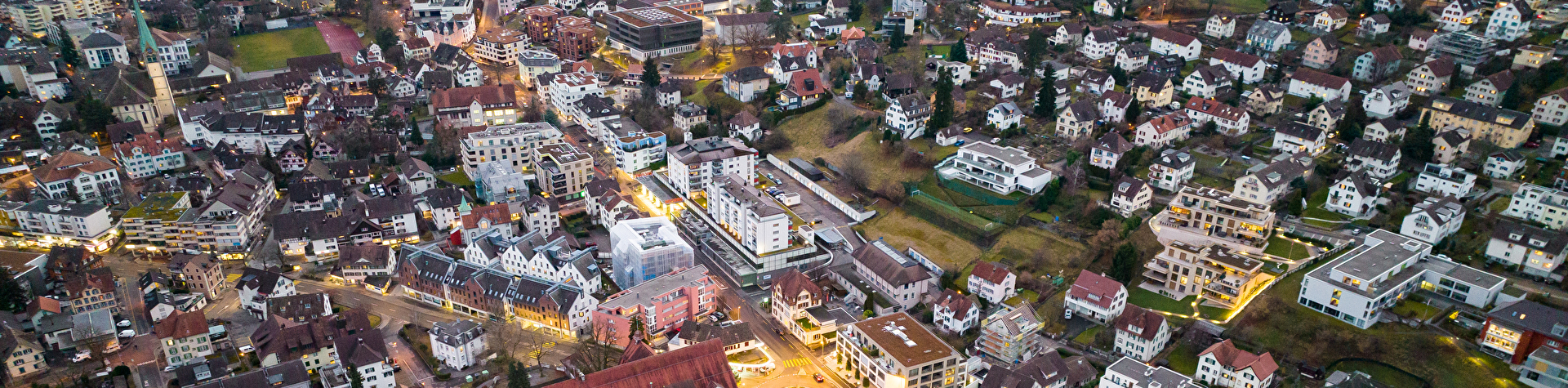 Herbst Aussicht von Schloss Au