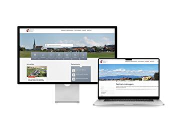 Desktop- und Tablet-Ansicht Webauftritt Gemeinde Bottens