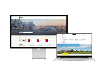 Desktop- und Tablet-Ansicht Webauftritt Gemeinde Häggenschwil
