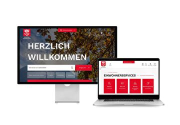 Desktop- und Tablet-Ansicht Webauftritt Kanton Nidwalden