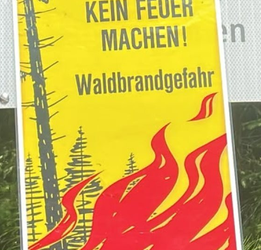 Info zur Waldbrandgefahr, Stand 27.07.2026