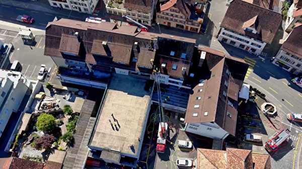 2021/30: Arth, Gotthardstrasse, Brand