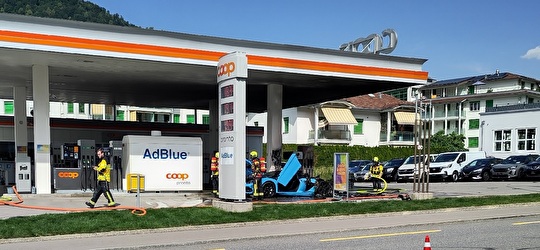 2026/17: Oberarth, Gotthardstrasse, Fahrzeugbrand