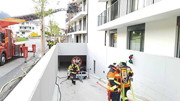 Einsatzübung Grosslüfter / Tiefgarage