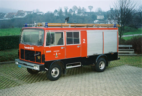 <b>Fahrzeugdaten</b>
Kurzbezeichnung: PIO
Funkrufname: AGO 2
Fz Marke / Typ: Brändle E-33/P
Jahrgang: 1982
Antrieb: Allrad
Gesamtgewicht: 8'000 kg


<b>Fahrzeugaufbau (Brändle AG, Sirnach)</b>
6 Sitzplätze
Pioniermaterial
Lichtmast
Rettungsgeräte
Schiebeleiter


<b>Einsatzbereich</b>
Pionierdienst / technische Hilfeleistung
Strassenrettungen
Brand
Transporte


