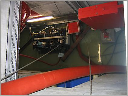 Pumpenteil der Hydrosub im Maschinenraum des Kraftwerkes.