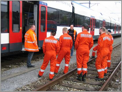 Instruktion durch SBB Fachpersonal.
