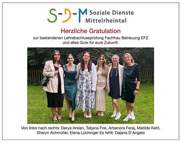 SDM-Lehrabschlüsse - wir gratulieren! 