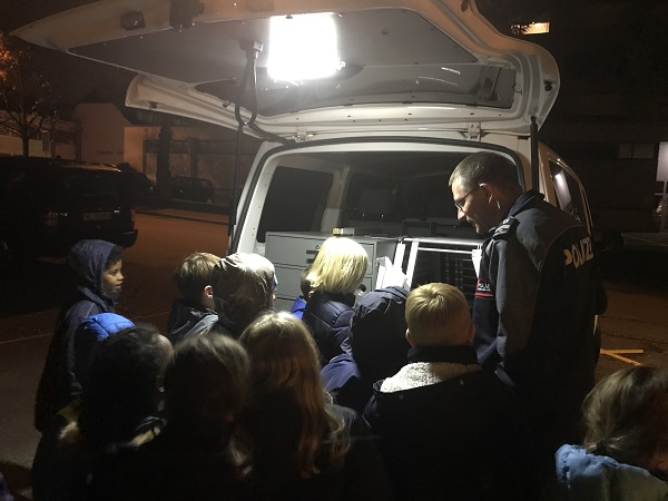 Polizeiauto Besichtigung