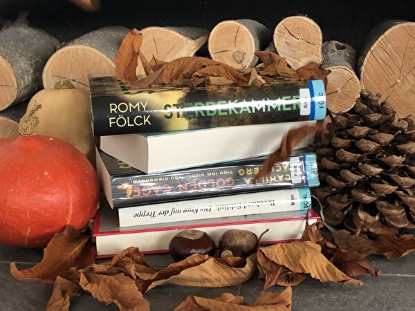 Bücherstapel Herbst